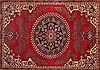 Khoy Red Hand Knotted 94 X 126  Area Rug 400-17230 Thumb 3