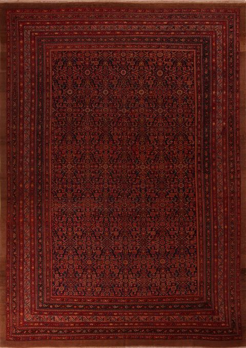 Malayer Red Hand Knotted 116 X 164 Area Rug 400-17231 Image 0