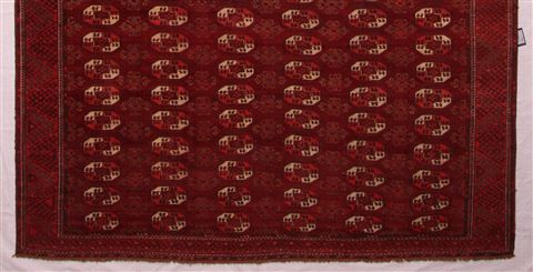 Turkman Red Hand Knotted 101 X 177 Area Rug 400-17232 Image 1
