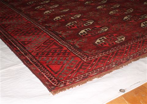 Turkman Red Hand Knotted 101 X 177 Area Rug 400-17232 Image 5