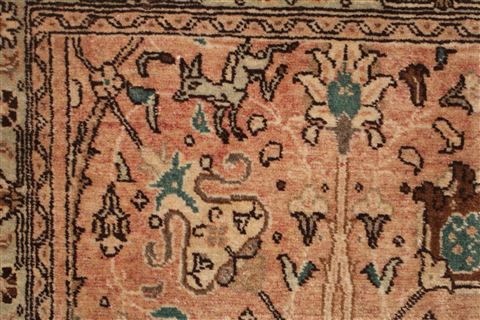 Tabriz Purple Hand Knotted 97 X 132 Area Rug 400-17234 Image 13