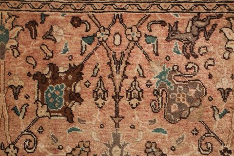 Tabriz Purple Hand Knotted 97 X 132 Area Rug 400-17234 Image 15