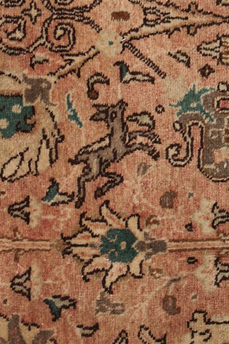 Tabriz Purple Hand Knotted 97 X 132 Area Rug 400-17234 Image 16