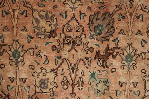 Tabriz Purple Hand Knotted 97 X 132 Area Rug 400-17234 Image 19