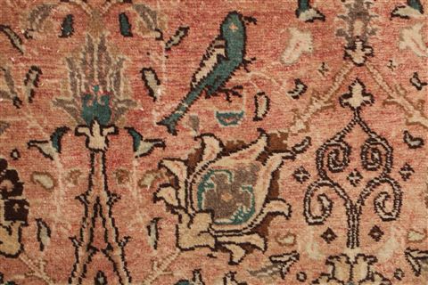 Tabriz Purple Hand Knotted 97 X 132 Area Rug 400-17234 Image 20