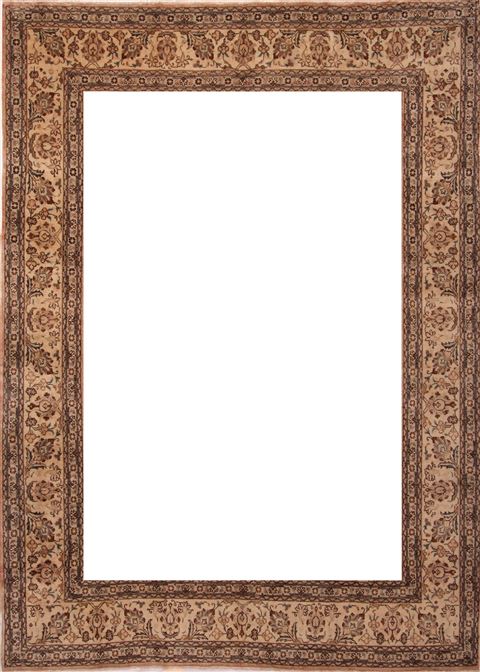 Tabriz Purple Hand Knotted 97 X 132 Area Rug 400-17234 Image 5
