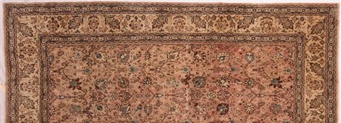 Tabriz Purple Hand Knotted 97 X 132 Area Rug 400-17234 Image 7