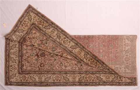 Tabriz Purple Hand Knotted 97 X 132 Area Rug 400-17234 Image 8