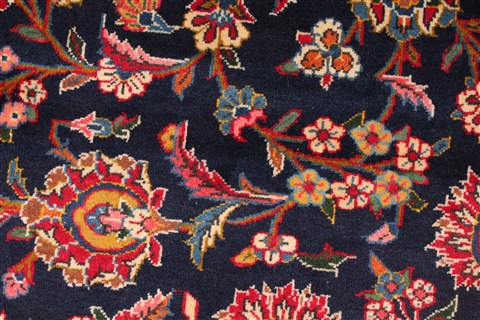 Kashan Blue Hand Knotted 108 X 156 Area Rug 400-17235 Image 11