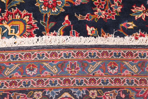 Kashan Blue Hand Knotted 108 X 156 Area Rug 400-17235 Image 18