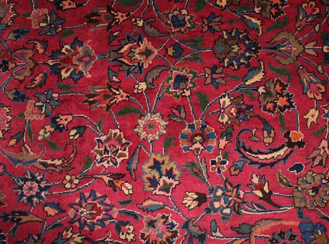 Mashad Red Hand Knotted 911 X 124 Area Rug 400-17238 Image 2
