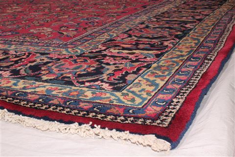 Mashad Red Hand Knotted 911 X 124 Area Rug 400-17238 Image 5