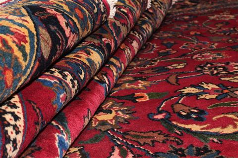 Mashad Red Hand Knotted 911 X 124 Area Rug 400-17238 Image 8