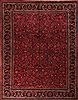 Mashad Red Hand Knotted 911 X 124  Area Rug 400-17238 Thumb 0