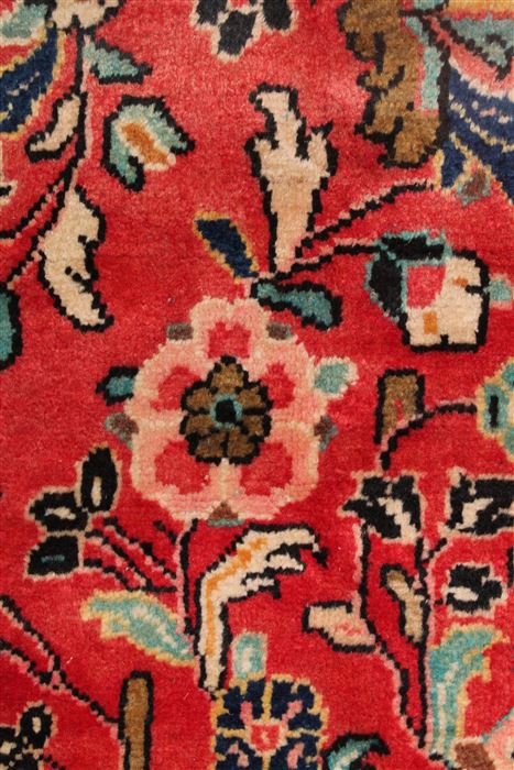 Mahal Red Hand Knotted 101 X 138 Area Rug 400-17239 Image 11