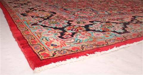 Mahal Red Hand Knotted 101 X 138 Area Rug 400-17239 Image 4