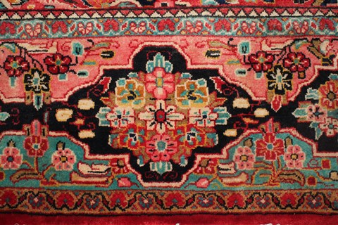Mahal Red Hand Knotted 101 X 138 Area Rug 400-17239 Image 5