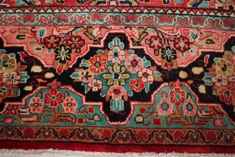 Mahal Red Hand Knotted 101 X 138 Area Rug 400-17239 Image 6