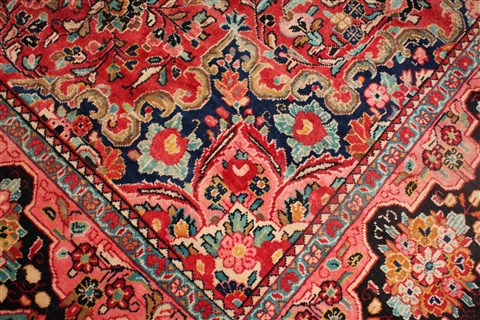 Mahal Red Hand Knotted 101 X 138 Area Rug 400-17239 Image 7