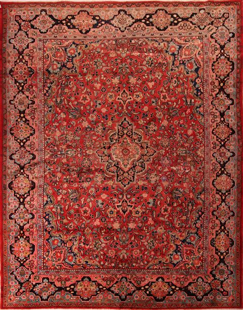 Mahal Red Hand Knotted 101 X 138 Area Rug 400-17239 Image 0
