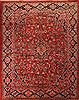 Mahal Red Hand Knotted 101 X 138  Area Rug 400-17239 Thumb 0