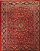 Mahal Red Hand Knotted 101 X 138 Area Rug 400-17239 Thumb 0