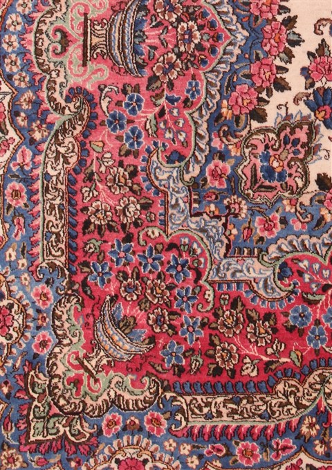 Kerman White Hand Knotted 911 X 144 Area Rug 400-17240 Image 11
