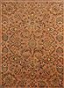 Tabriz Orange Hand Knotted 100 X 128 Area Rug 400-17241 Thumb 20