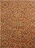 Tabriz Orange Hand Knotted 100 X 128  Area Rug 400-17241 Thumb 20