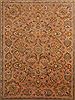 Tabriz Orange Hand Knotted 100 X 128  Area Rug 400-17241 Thumb 4