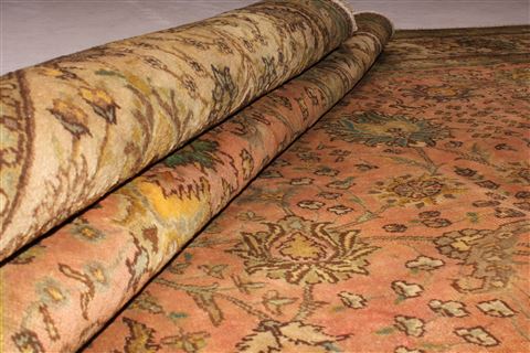 Tabriz Purple Hand Knotted 911 X 126 Area Rug 400-17242 Image 12