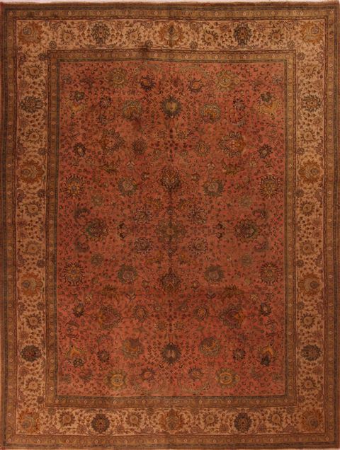 Tabriz Purple Hand Knotted 911 X 126 Area Rug 400-17242 Image 0