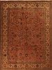 Tabriz Purple Hand Knotted 911 X 126 Area Rug 400-17242 Thumb 0