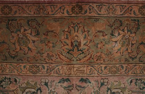 Tabriz Purple Hand Knotted 96 X 131 Area Rug 400-17243 Image 10