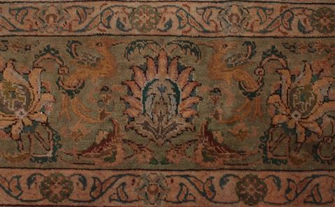 Tabriz Purple Hand Knotted 96 X 131 Area Rug 400-17243 Image 13
