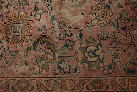 Tabriz Purple Hand Knotted 96 X 131 Area Rug 400-17243 Image 15