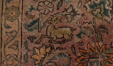 Tabriz Purple Hand Knotted 96 X 131 Area Rug 400-17243 Image 16