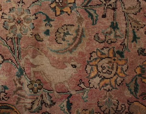 Tabriz Purple Hand Knotted 96 X 131 Area Rug 400-17243 Image 17