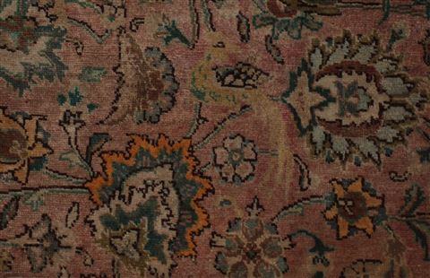 Tabriz Purple Hand Knotted 96 X 131 Area Rug 400-17243 Image 20