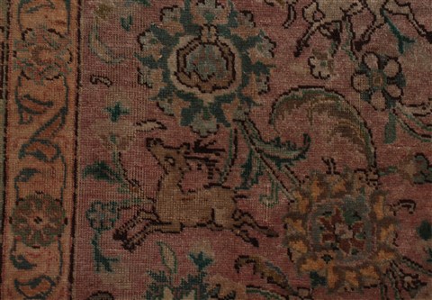 Tabriz Purple Hand Knotted 96 X 131 Area Rug 400-17243 Image 21
