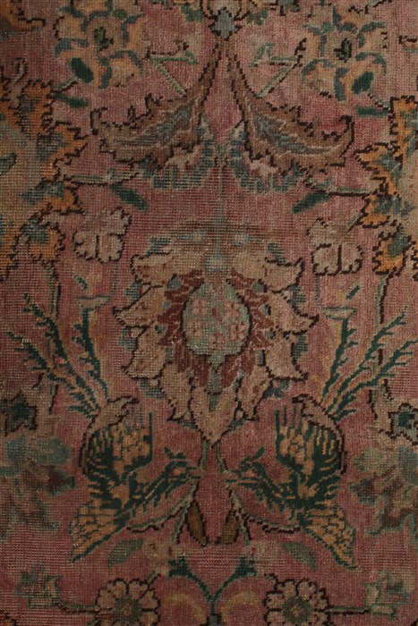 Tabriz Purple Hand Knotted 96 X 131 Area Rug 400-17243 Image 24