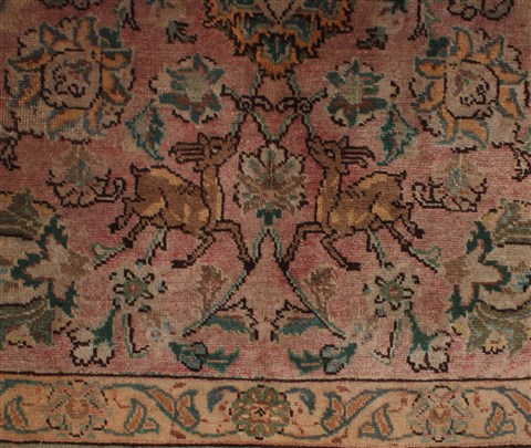 Tabriz Purple Hand Knotted 96 X 131 Area Rug 400-17243 Image 27