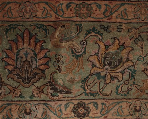 Tabriz Purple Hand Knotted 96 X 131 Area Rug 400-17243 Image 28