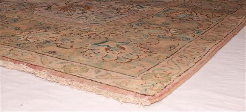 Tabriz Purple Hand Knotted 96 X 131 Area Rug 400-17243 Image 2