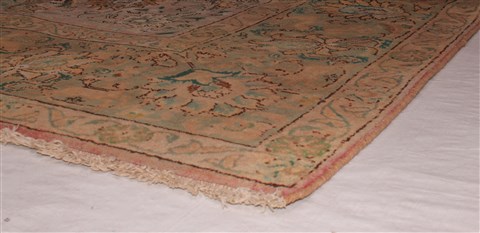 Tabriz Purple Hand Knotted 96 X 131 Area Rug 400-17243 Image 3