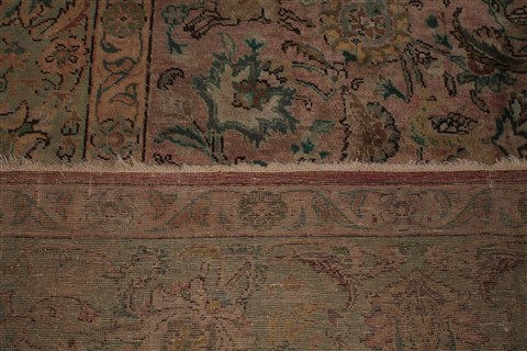 Tabriz Purple Hand Knotted 96 X 131 Area Rug 400-17243 Image 4