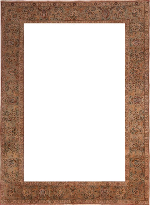 Tabriz Purple Hand Knotted 96 X 131 Area Rug 400-17243 Image 6
