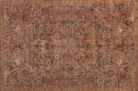 Tabriz Purple Hand Knotted 96 X 131 Area Rug 400-17243 Image 7
