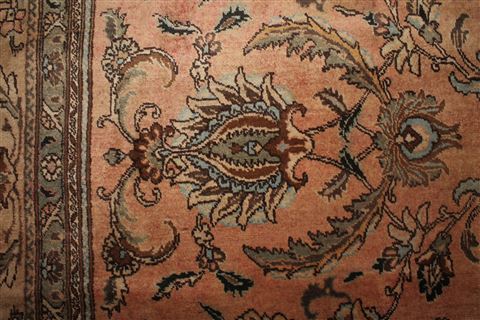 Tabriz Purple Square Hand Knotted 109 X 126 Area Rug 400-17245 Image 10