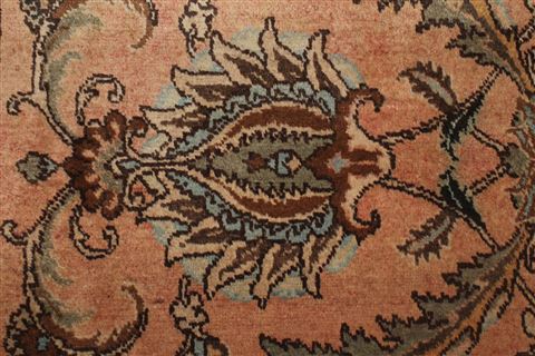 Tabriz Purple Square Hand Knotted 109 X 126 Area Rug 400-17245 Image 11